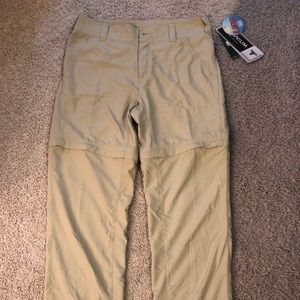 Columbia titanium Tan omni sheiks UPF 30 pants
